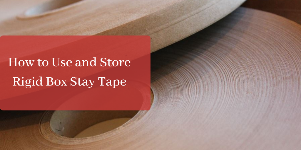 How to Use and Store Rigid Box Stay Tape